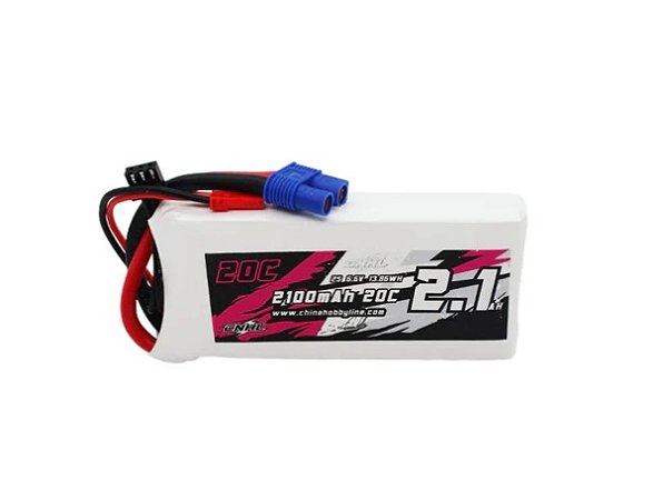 Bateria Life CNHL 2100mAh 6.6V 2S (LiFePO4) RX - EC3 & JST Plug