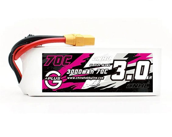 Bateria Lipo CNHL G+Plus 3000mAh 22.2V 6S 70C