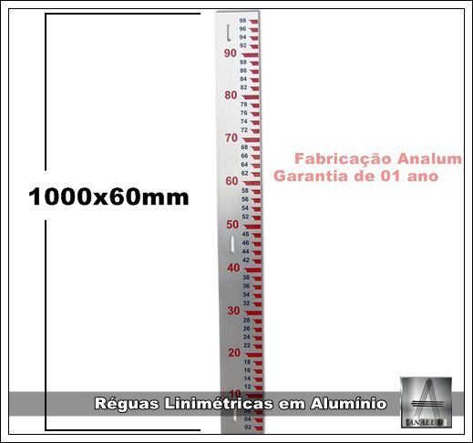 Comprar Regua Linimetrica para Hidrometria Analum em aluminio