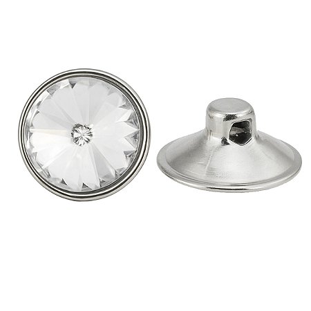 50 Botões Cristal Strass 22mm Capitonê Para Estofado