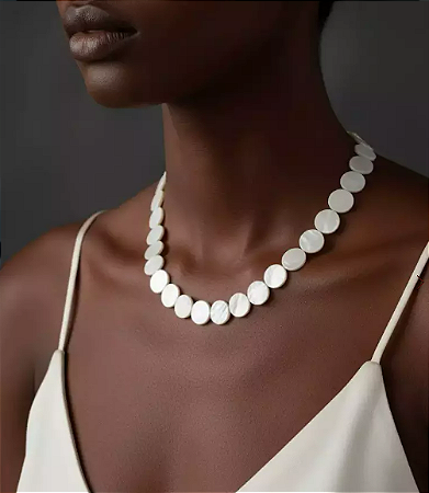 Choker Madrepérolas Redondas 1,5cm