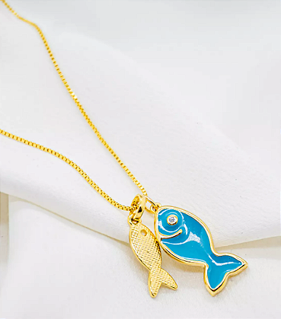 Colar Veneziana com Peixes
