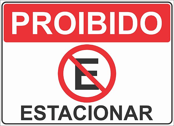 PROIBIDO ESTACIONAR - ALUMISTAMP