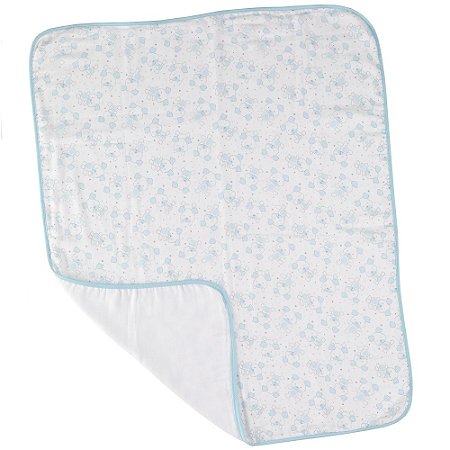 Cueiro de Fralda Estampado Teka 100% Algodão Azul