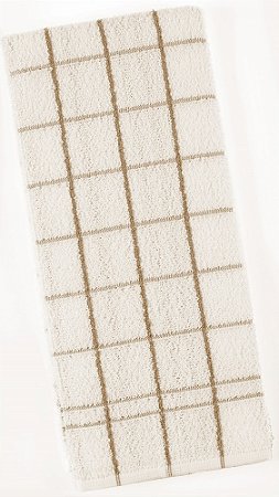 Pano de Copa Teka Chef Premium Cáqui e Branco