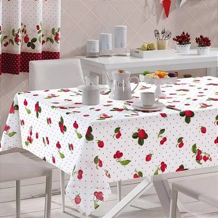 Toalha de Mesa Retangular Dohler Clean Yolanda - Limpa Fácil - 2,50m x 1,60m