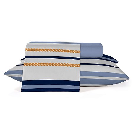 Jogo de Cama Queen Poliéster Teka Ternura Farol 4 peças