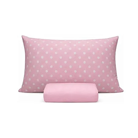 Jogo de Cama Solteiro NC Home Ilhabela Rosa 2 peças