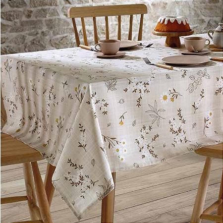 Toalha de Mesa Retangular Dohler Clean Esmeralda - Limpa Fácil - 2,10m x 1,40m