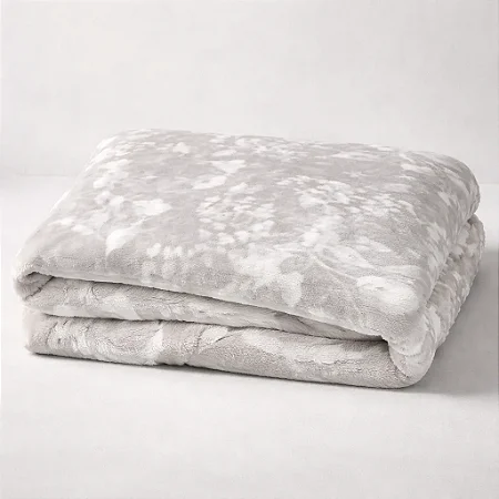 Manta Estampada Basics Cinza NC Home 1,80 X 2,00