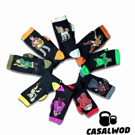 Kit com todos os personagens 9 pares do caverna - Algodão comfort