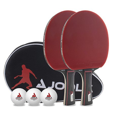 Kit com 2 Raquetes, 3 Bolas e uma Capa Duo Set Pro