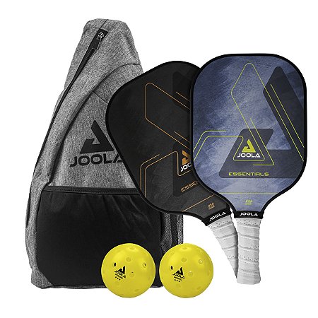 Kit de Pickleball JOOLA Essentials (2 Raquetes, 2 Bolas e 1 Bolsa)