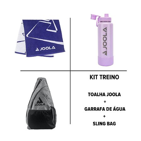 Kit Treino - Toalha Icon + Garrafa de Água + Sling Bag