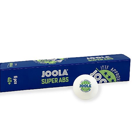 Bola de plástico Joola Super ABS 40+ 3 estrelas - caixa com 6 unidades