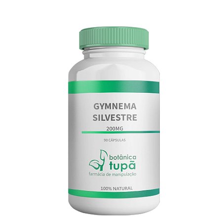 Gymnema Sylvestre 200 mg - 90 Cápsulas - Reduz a compulsão por doces