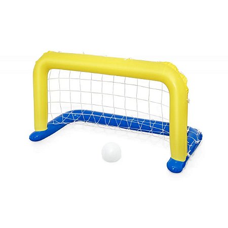 Brinquedo Jogo de Futebol Gol Para Piscina Trave de Polo inflável Golzinho com Bola