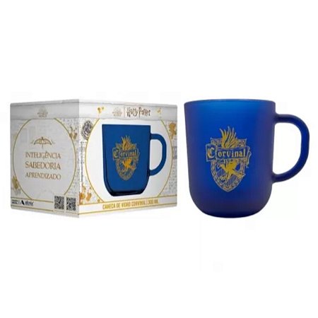 Presente Harry Potter Caneca de Vidro 300ml casa Corvinal