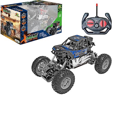 Carrinho de Controle Remoto OFF Road Rally Com Amortecedor 1:20 Brinquedo