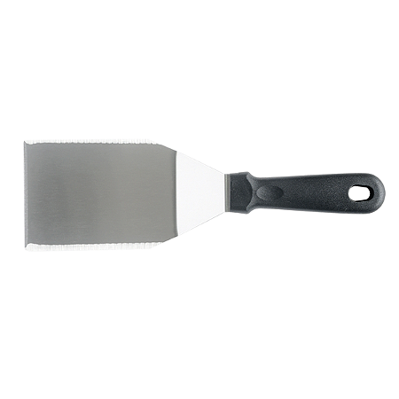 Espátula Curva Profissional Inox Grande Chapeiro Lanches 29,5 x 12cm Weck