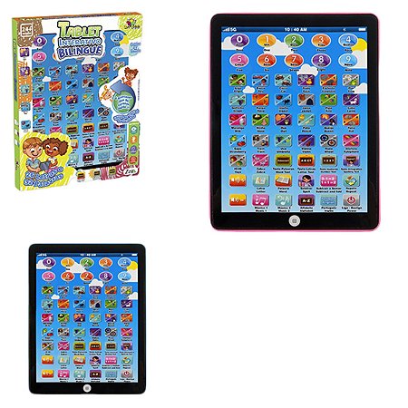 Tablet Infantil para Criança Interativo Ensina Português e Ingles
