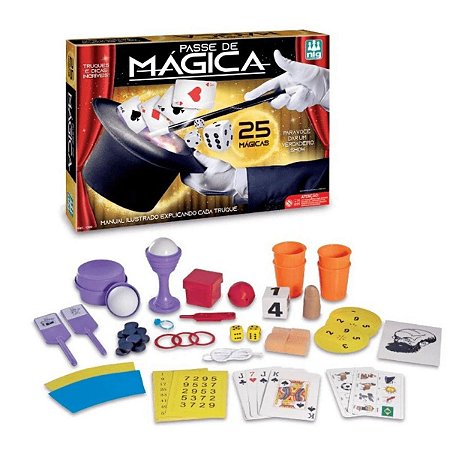 Brinquedo Jogo Passe de Mágica com 25 Truques Nig