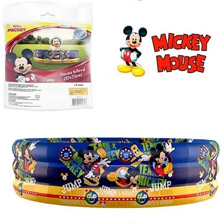 Piscina infantil de Plástico Inflável do Mickey 130 Litros