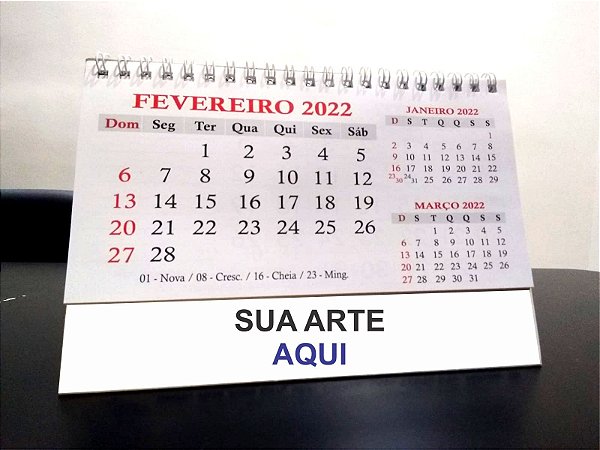 Calendário Triplex c/ WIRE-O