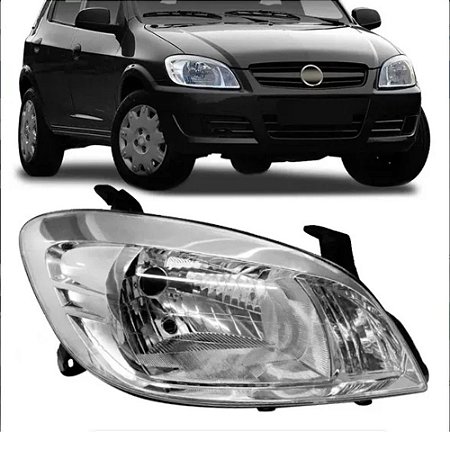 Farol Celta/Prisma Cromado (2007 2008 2009 2010 2011 2012) Original ARTEB
