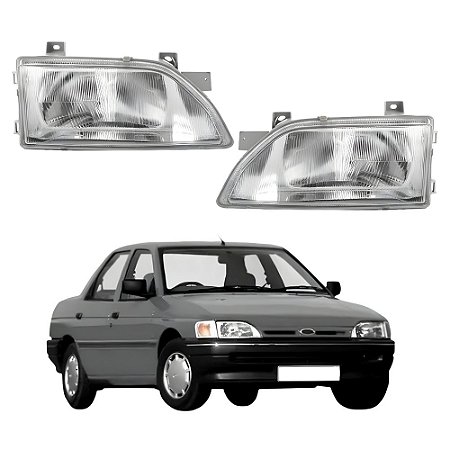 Farol Carcaça Preta Escort/Verona 1993 1994 1995 1996 - Original ARTEB