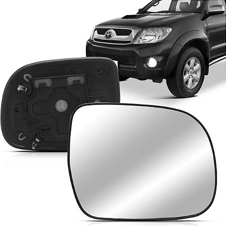 Lente Retrovisor Hilux com Base (2004/2010) - Original FICOSA