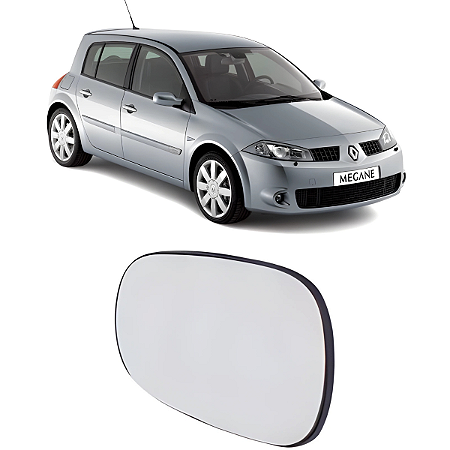 Lente Retrovisor Mégane com Base (1998/2005) - Original FICOSA
