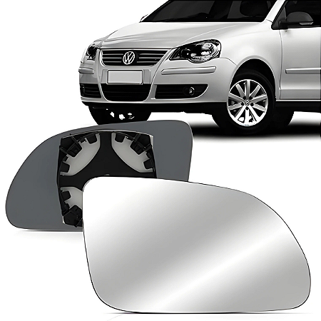 Lente Retrovisor Polo com Base (2011/2015) - Original FICOSA