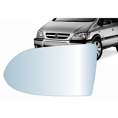 Lente Retrovisor Zafira Azul com Base (2001/2010) - Original FICOSA