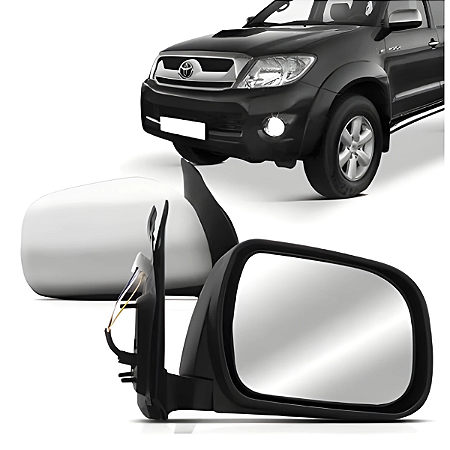 Retrovisor Externo Hilux Elétrico Cromado 2011/2014 FICOSA