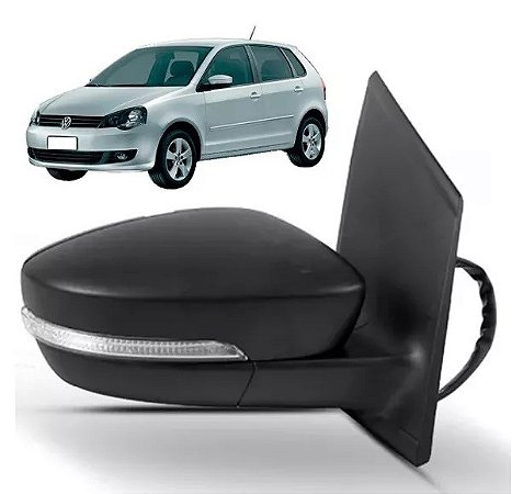 Retrovisor Externo Polo Elétrico com Pisca Tilt Down (2011/2015) - Original FICOSA