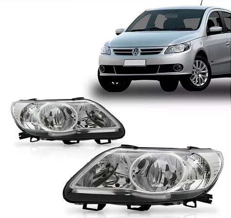 Farol Gol GV Duplo H7/H1 Cromado (2008/2012) - DEPO