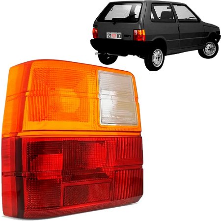 Lente Lanterna Traseira Uno Tricolor (1984/1990) - AMG