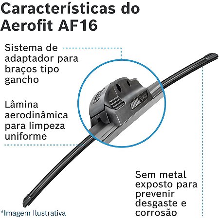 Palheta Bosch Aerofit AF21 para Carros - RC&A Autopeças, Acessórios e ...