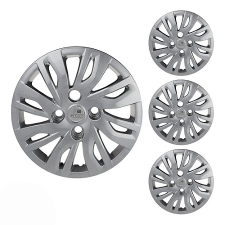 Jogo de Calota KA Hatch/Sedan Aro 14 2019 em Diante GRID 344CB