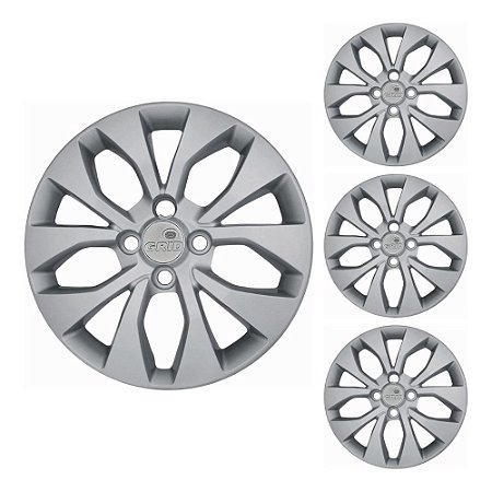 Jogo de Calota Onix/Prisma/Montana Aro 15 2017 2018 2019 2020 GRID 375CB