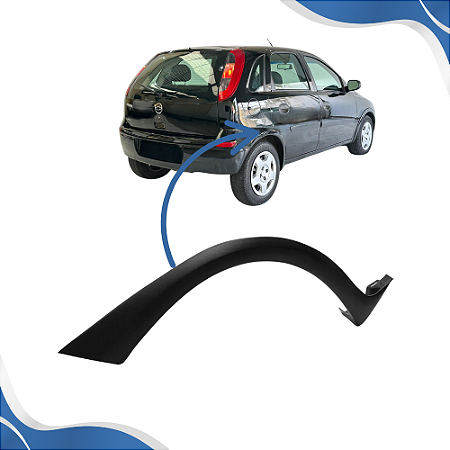 Moldura do Paralama Traseiro Corsa Hatch (2002 2003 2004 2005 2006 2007 2008 2009 2010 2011) - KJ