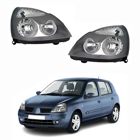 Farol Clio Máscara Cinza (2008/2012) - AUTOMOTIVE
