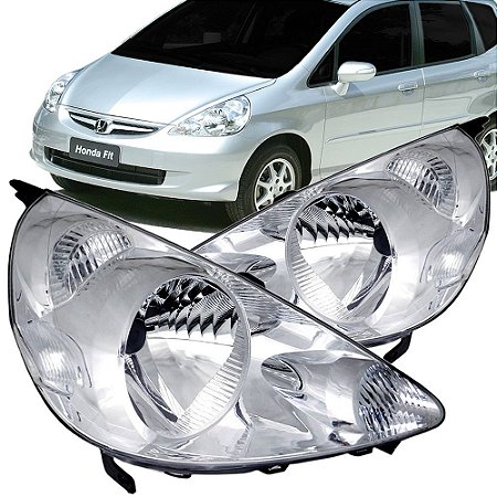 Farol Fit Cromado (2003 2004 2005 2006 2007 2008) - AUTOMOTIVE