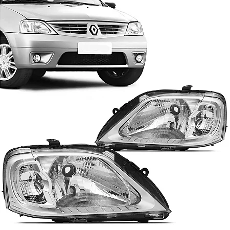 Farol Logan Cromado (2007/2010) - AUTOMOTIVE