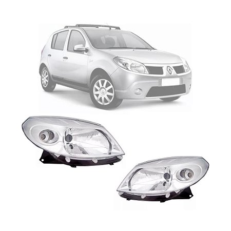 Farol Sandero Cromado (2007/2011) - AUTOMOTIVE