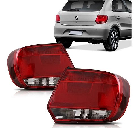 Lanterna Traseira Gol GVI Com Ré Cristal Borda Escura (2013/2016) - Original HELLA
