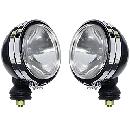 Farol Auxiliar Lince Redondo Grande Preto - ORGUS