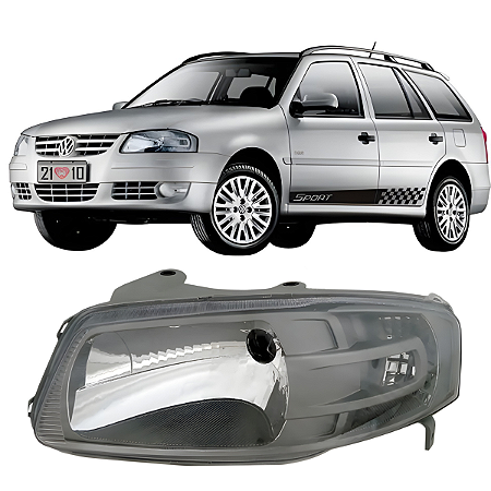 Farol Gol GVI Simples Mascara Cinza (2013/2016) - MG