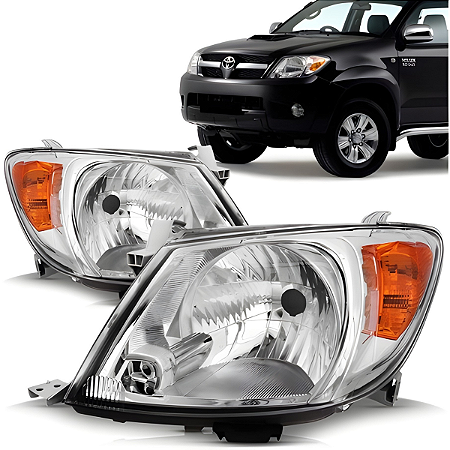 Farol Hilux Com Pisca Ambar (2005/2008) - MG
